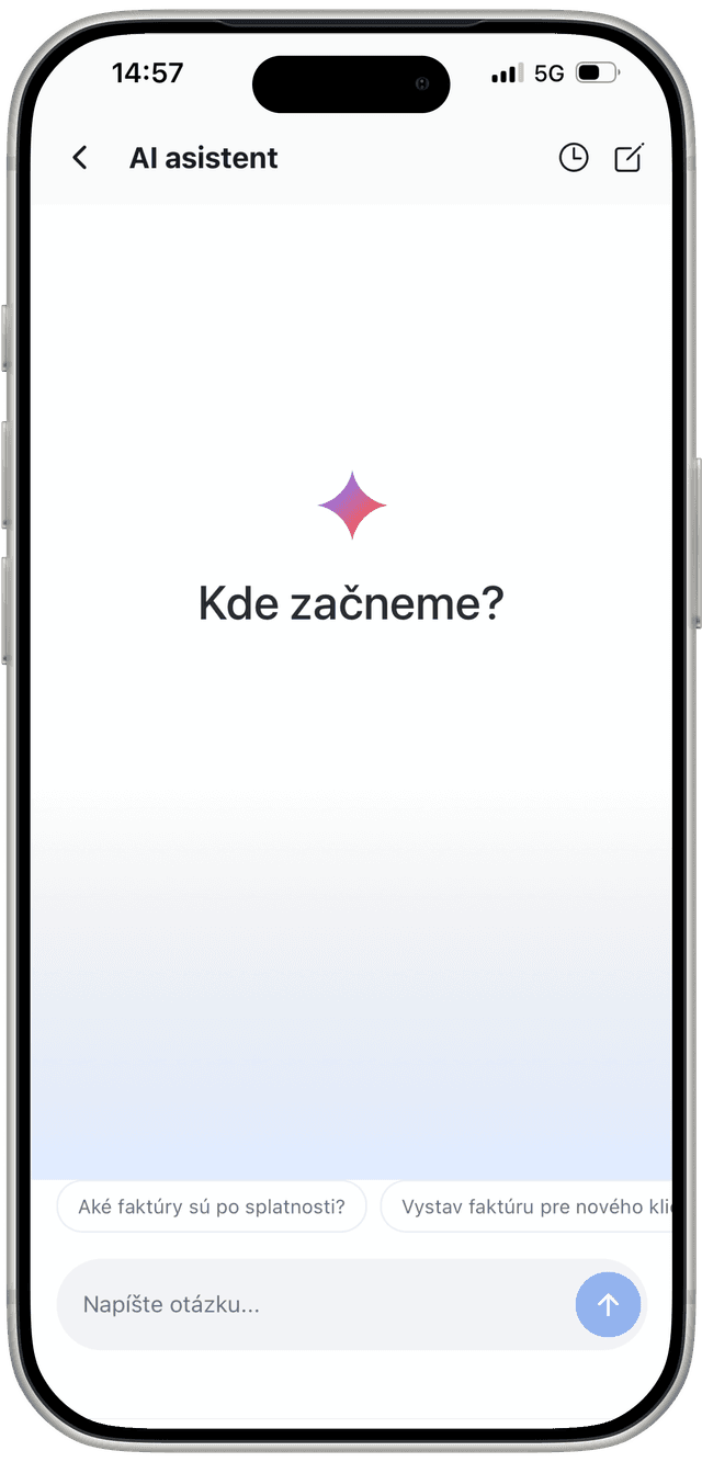 AI asistent v mobilní aplikaci eFaktura